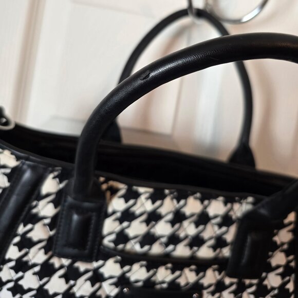 Vera Bradley Quilted Houndstooth Tote Shoulder Bag Purse - Picture 6 of 6